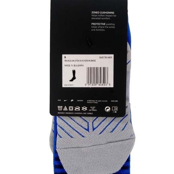 NIKE MatchFit Cushioned Dri-Fit OTC Socks sz S - Picture 6 of 6